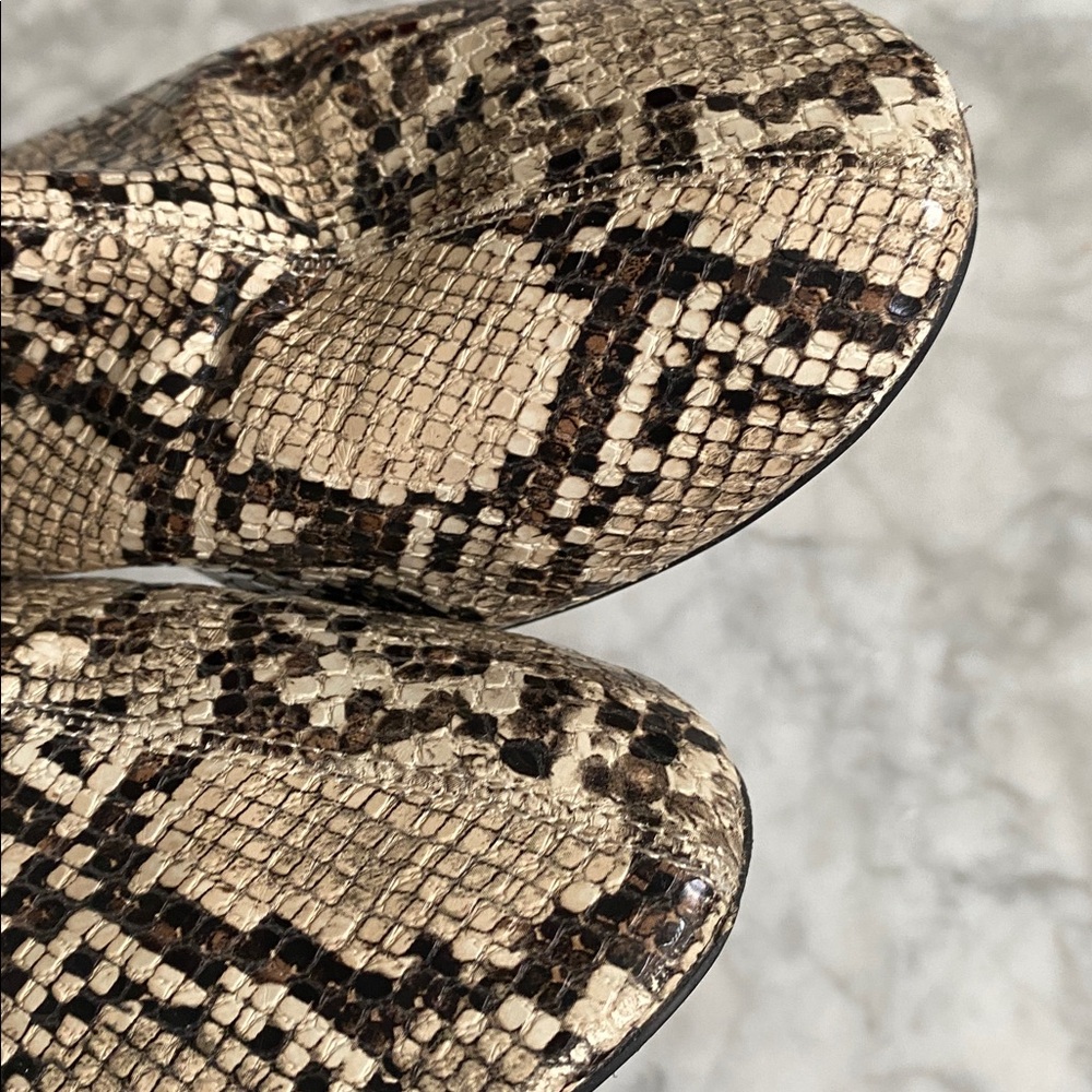 Mango Snakeskin Pattern Ankle Boots - image 9